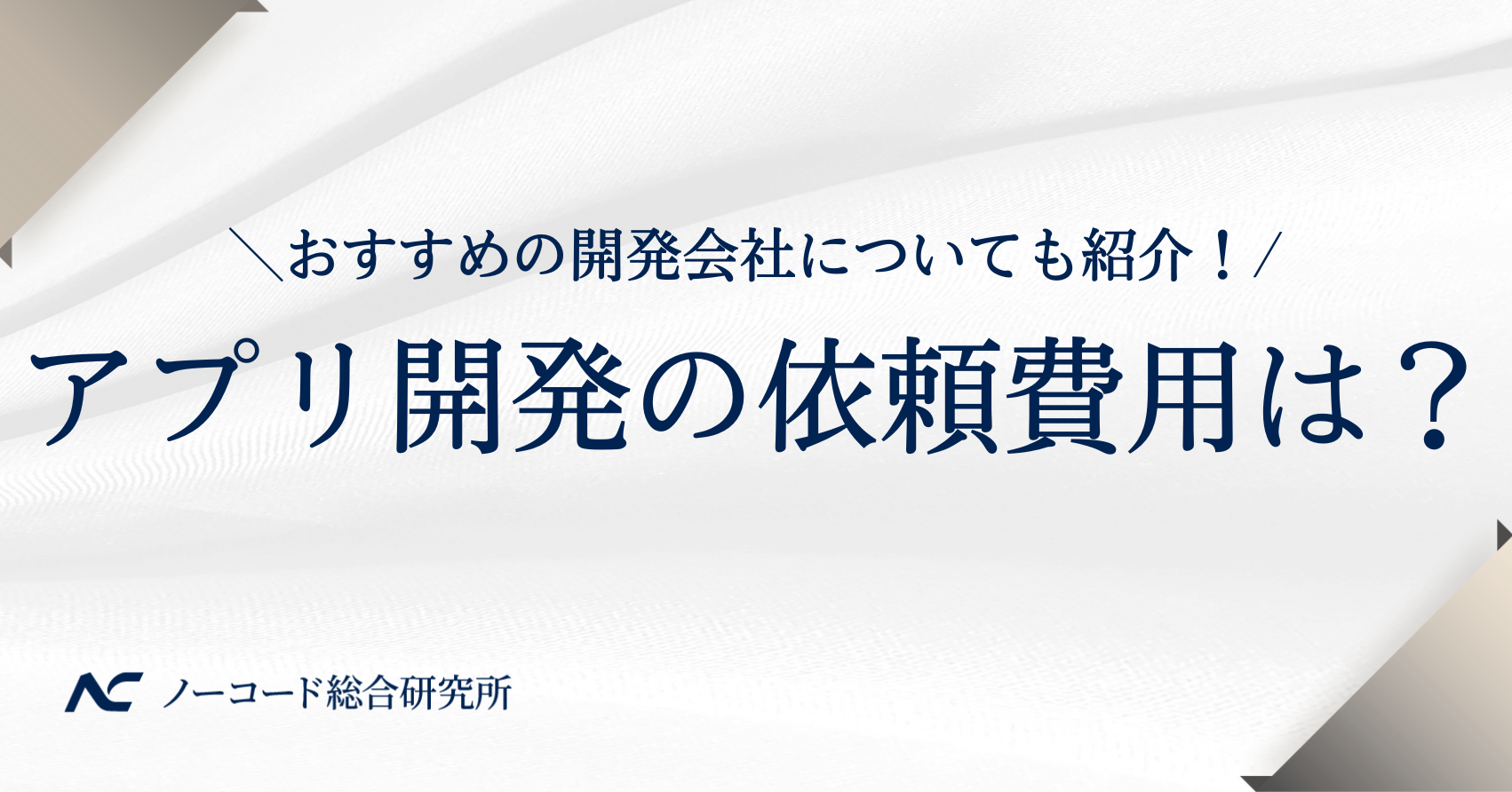 アプリ開発　依頼費用