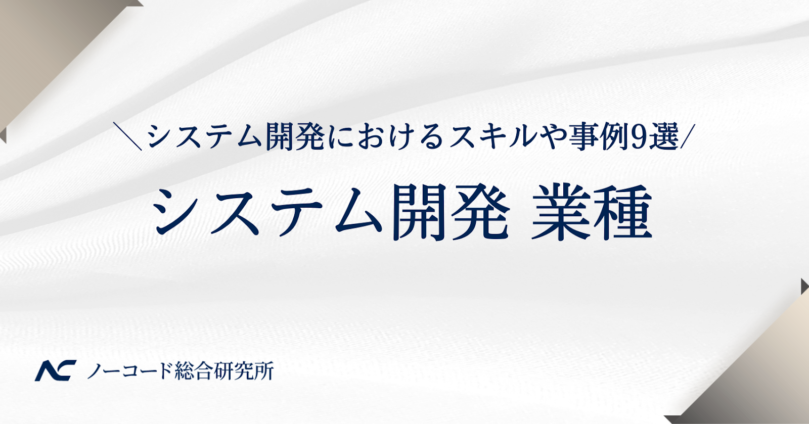 システム開発　業種